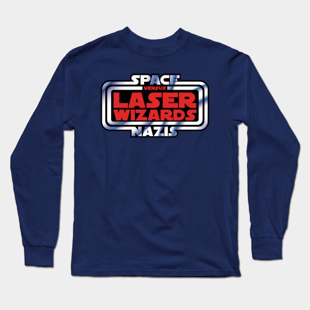 Space Nazis versus Laser Wizards (OG) Long Sleeve T-Shirt by mannypdesign